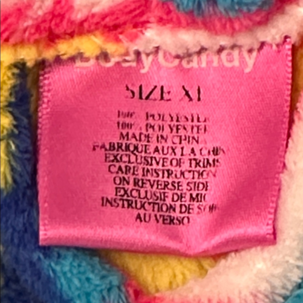 Women’s Body candy, Colorful Zigzag Patterned Robe size XL - Picture 5 of 7